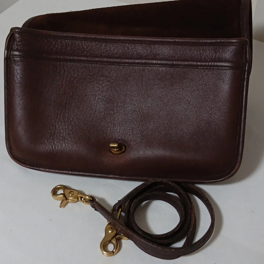 COACH Vintage RIDGFIELD *ORIGINAL* Brown Shoulder or Crossbody Bag - Picture 7 of 11